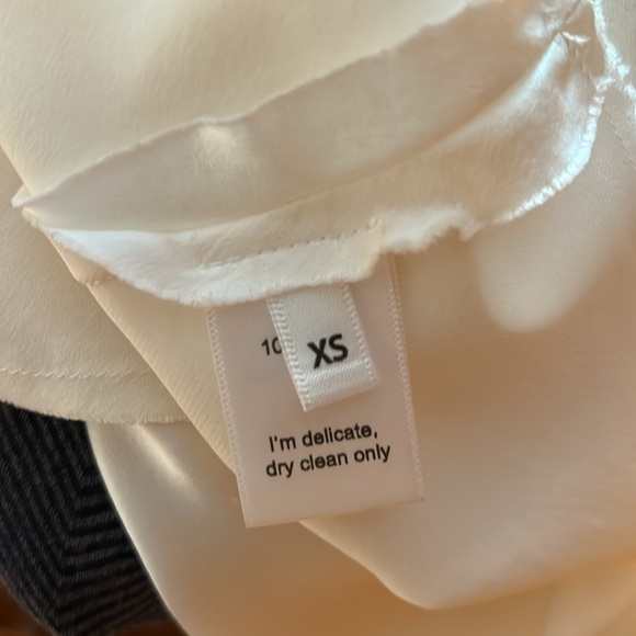 ARE YOU AM I Ninfa Silk White Mini Dress - Picture 10 of 10